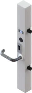 e-BR serrure motorisée en applique avec béquille 2 points Droite - 620 mm