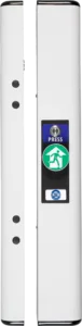 Kit e-Lock 2 points Gauche avec poignée moletée et Gâche en Y